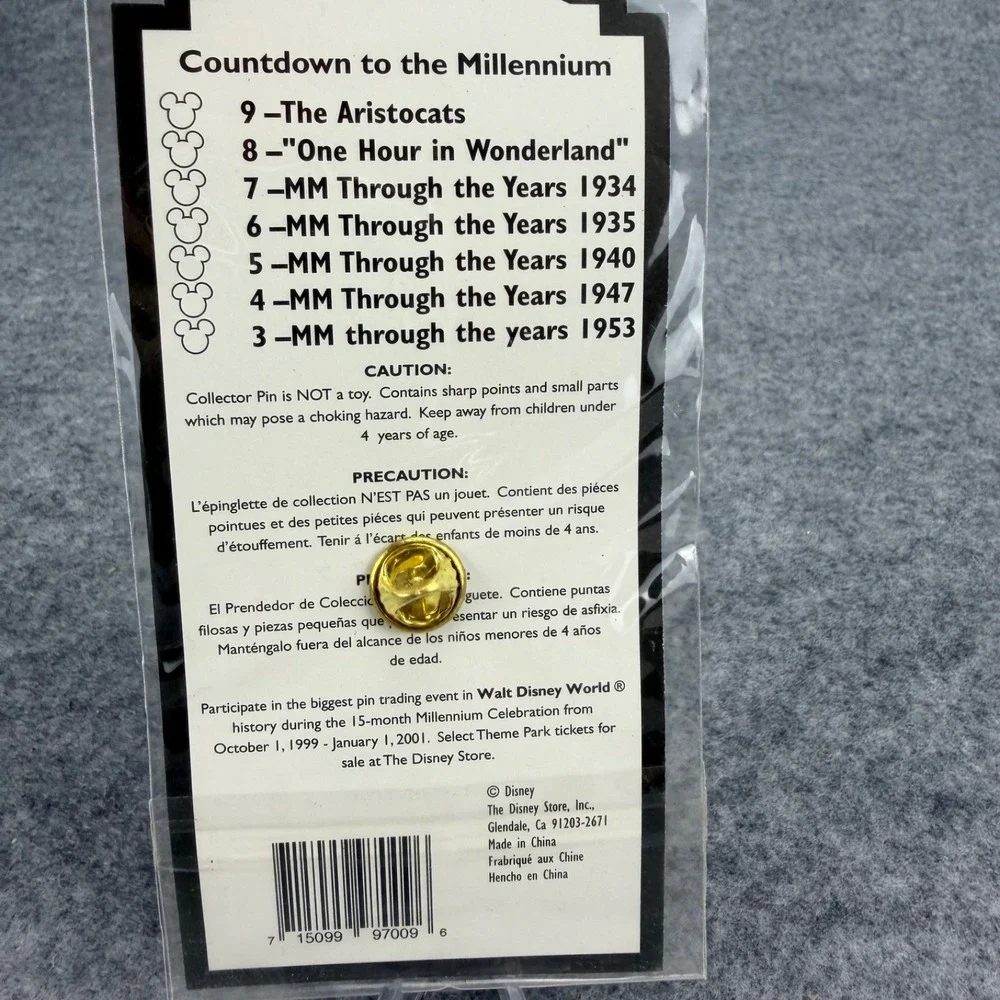 Disney Store Countdown to the Millennium 2000 The Aristocats 1970 Pin